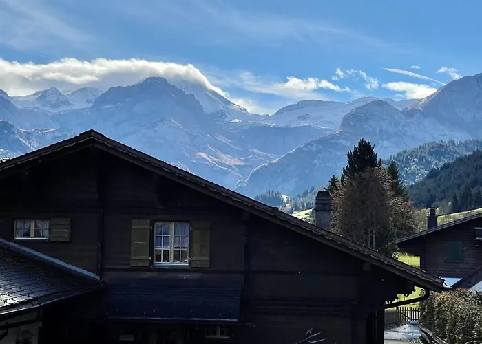 Charming With Splendid Views Near Gstaad Lauenen